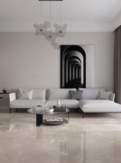 Qua Granite 60x120 Pulpis Sand Tam Parlak uygulama örneği