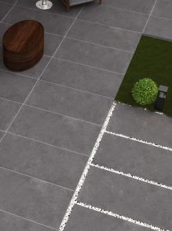 Qua Granite 60x120 Grava Gris Mat uygulama örneği