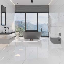 Qua Granite 30x60 Bianco River Tam Parlak