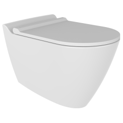 QUA Kinoa Asma Klozet No-Rim Gizli Montaj 52 cm Beyaz