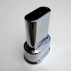Radiva Çiftli Radyatör Boru Gizleme Kılıfı 2 Parçalı Geçmeli Plastik Krom 160mm
