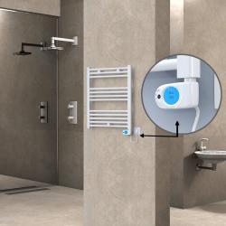 Radiva Haiti Elektrikli Havlupan Beyaz 700x600 mm 300W Musa Plus Termostatlı