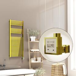 Radiva Barbados Elektrikli Havlupan Altın 1200x500 mm 600W KTX3 Termostatlı