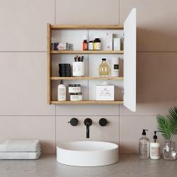 Roomart Atlantic Aynalı Banyo Dolabı 60 cm Atlas Çam uygulama örneği