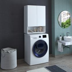 Roomart Mk Çamaşır Makinesi Dolabı Um2 Kapaklı Üst Dolap 70 cm Beyaz uygulama örneği