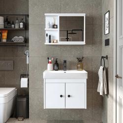 Roomart Ada Lavabolu Banyo Dolabı 2'li Set 60 cm Beyaz uygulama örneği