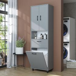 Roomart Rim Kirli Sepetli Çok Amaçlı Dolap 60 cm Külgri Yükseklik 200 cm uygulama örneği