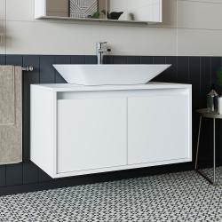 Roomart Atlantic Lavabolu Banyo Dolabı 85 cm Beyaz uygulama örneği