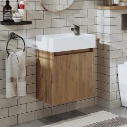 Roomart Mini Lavabolu Banyo Dolabı 50,5 cm Atlas Çam uygulama örneği