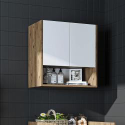 Roomart Çamaşır Makinesi Üst Dolabı Derin 65 cm Atlas Çam-Beyaz uygulama örneği