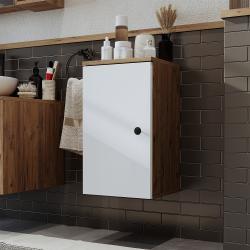 Roomart Lotus Banyo Havlu Dolabı 60 cm Atlas Çam-Beyaz uygulama örneği
