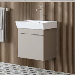 Roomart Likya Lavabolu Banyo Dolabı 50 cm Kumtaşı uygulama örneği