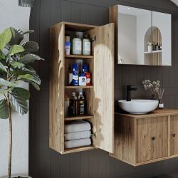 Roomart Gusto Banyo Havlu Dolabı 110 cm Atlas Çam uygulama örneği