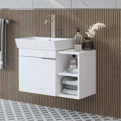Roomart Likya Lavabolu Banyo Dolabı 72 cm Beyaz uygulama örneği