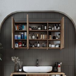 Roomart Gusto Aynalı Banyo Dolabı 105 cm Atlas Çam uygulama örneği