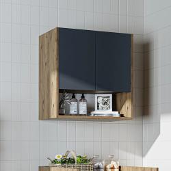 Roomart Çamaşır Makinesi Üst Dolabı Derin 65 cm Atlas Çam-Antrasit uygulama örneği