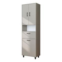 Roomart Rim Kirli Sepetli Çok Amaçlı Dolap 60 cm Kumtaşı Yükseklik 200 cm