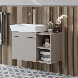 Roomart Likya Lavabolu Banyo Dolabı 72 cm Kumtaşı uygulama örneği