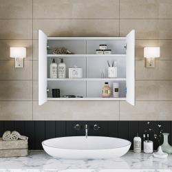 Roomart Atlantic Aynalı Banyo Dolabı 80 cm Beyaz uygulama örneği