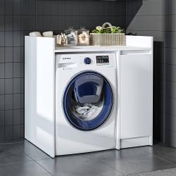 Roomart Çamaşır Makinesi Dolabı Derin 100 cm Beyaz uygulama örneği
