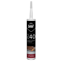 Selsil PU 40 Genel Amaçlı PU Yapıştırıcı Siyah 600 ml