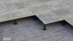 Seramiksan 60x60 Quarzite Outdoor Gri Mat 19 mm uygulama örneği