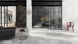 Seramiksan 120x120 Urban Antislip Gri uygulama örneği