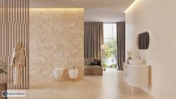 Seramiksan 60x120 Dalyan Beige Mat uygulama örneği