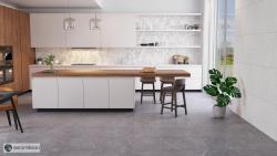 Seramiksan 60x120 Trio Koyu Gri Mat uygulama örneği