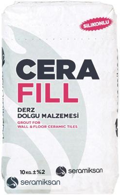 Seramiksan Cerafill Silikonlu Derz Dolgu 10 kg Kayrak Gri