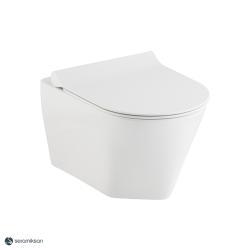 Seramiksan Stella Rim-out Asma Klozet Taharet Deliksiz 36,9x52,1 cm Beyaz