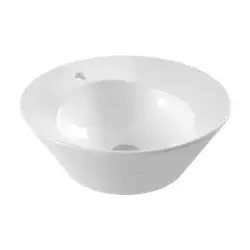 Serel Poseidon Tezgah Üstü Çanak Lavabo (Ø 45 cm) PS33TXS110H Beyaz