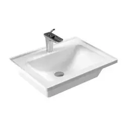 Serel Star 46x60 Cm Tezgah Etajerli Lavabo 3001TXS110H Beyaz
