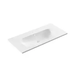 Serel Nita 48x100 cm Mobilya Uyumlu Etajerli Lavabo NT40TDS110H Beyaz