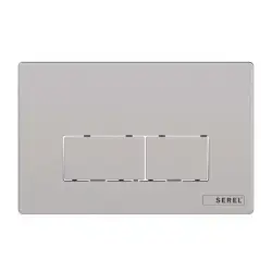 Serel Gömme Rezervuar Paneli P58 Mat Krom (Metal Kaplama) P580110