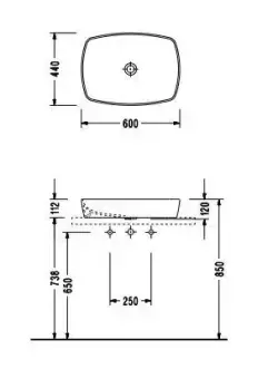 Serel Minimal Lavabo 44x60 cm 1633DXS110H Beyaz
