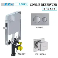 Serel Smooth Gömme Rezervuar 3lü Set (T020111+P400180+102151024)
