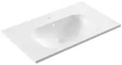 Serel Nita 48x80 Cm Tezgah Etajerli Mobilya Dolap Uyumlu Lavabo NT42TDS110H Beyaz