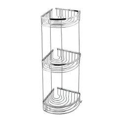 Serel Otel Üçlü Süngerlik Şampuanlık 180x180 Mm 140109023 Krom