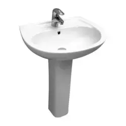 Serel Etna 46x56 cm Tam Ayaklı Lavabo EN01+F005 Beyaz