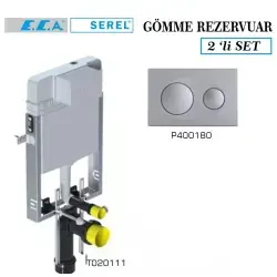 Serel Smooth Gömme Rezervuar 2li Set (T020111+P400180)