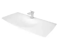 Serel Purity Tezgah Üstü Lavabo + Sifon 48x100 cm PR35STS110H Beyaz