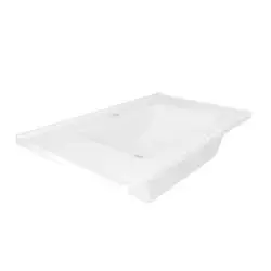 Serel Star 46x80 cm Tezgah Etajerli Mobilya Dolap Uyumlu Lavabo 3035TXS110H Beyaz