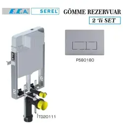 Serel Smooth Gömme Rezervuar 2li Set (T020111+P580180)