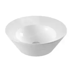 Serel Poseidon 45 cm Tezgah Çanak Lavabo Batarya Deliksiz PS35DXS110H Beyaz