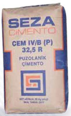 Seza Çimento CEM IV/B (P) 32,5 R-SR Sülfata Dayanıklı Puzolanik Çimento 25 kg