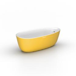 Shower Maya Bağımsız Küvet — Colorful Sarı, Sistemsiz