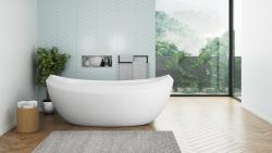 Shower Nubo Bağımsız Küvet — Beyaz, Bağımsız jakuzi sistem 1