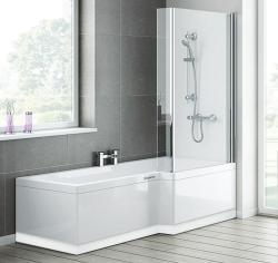 Shower Lucky L Tipi Özel Küvet — Düz küvet, Kırmızı, Ultra sistem