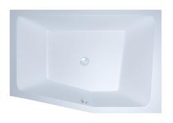 Shower Pentamega Beşgen Özel Küvet — Kırmızı, Sağ, Full sistem